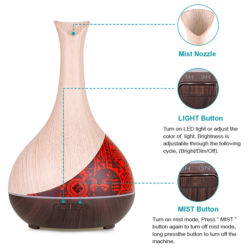 New product portable essential oil diffuser, scent cool mist ultrasonic humidifier