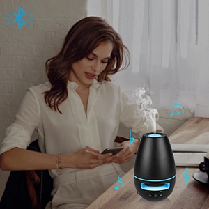 Essential Oil Diffuser with Bluetooth Speaker ultrasonic aroma diffuser with 7 color changing light diffuser