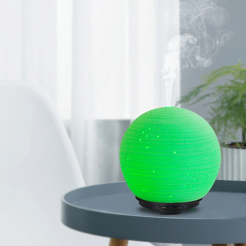 wholesale 100ml hand make ceramic essential oil ultrasonic fragrance aromatherapy 7 color light aroma diffuser