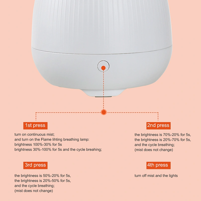 simulation flame air humidifier diffuser ultrasonic fire lamp essential oil aroma diffuser
