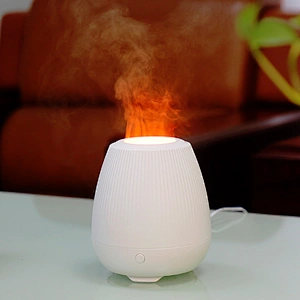 simulation flame air humidifier diffuser ultrasonic fire lamp essential oil aroma diffuser