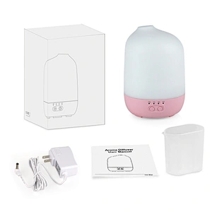 Ultrasonic Cool Mist Humidifier 300ml Air Purifier bluetooth Control 7 Color Night Light Aroma Essential Oil Diffuser