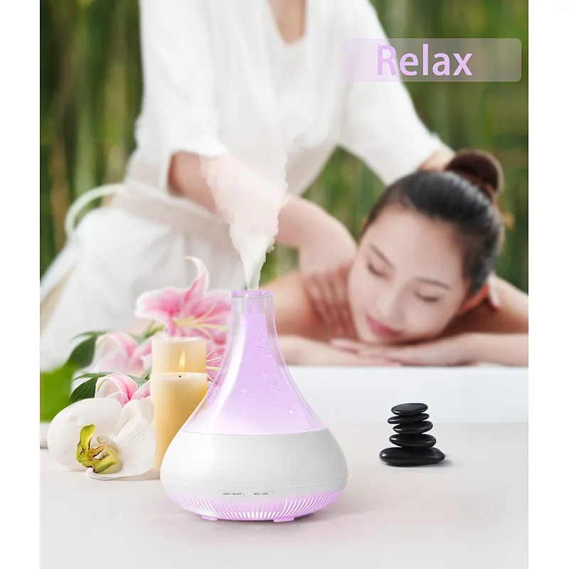 Smart WiFi Diffusers for Essential oils Large Room, Ultrasonic Aromatherapy Diffuser & Humidifier Work with Alexa, & Google Home,Phone App & Voice Control aroma diffuser