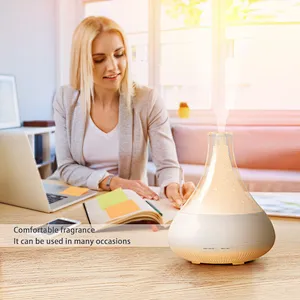 Smart WiFi Diffusers for Essential oils Large Room, Ultrasonic Aromatherapy Diffuser & Humidifier Work with Alexa, & Google Home,Phone App & Voice Control aroma diffuser