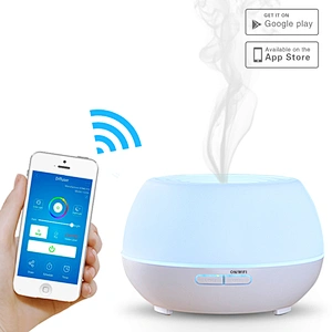 Smart WiFi Wireless Essential Oil Aromatherapy 300ml Ultrasonic Diffuser & Humidifier