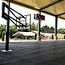 Terrain de basket structure acier
