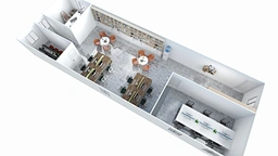 Double storey prefab house