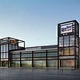 glass wall office steel structure building