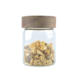 Kitchen Canister with Airtight Bamboo Lid Glass Storage