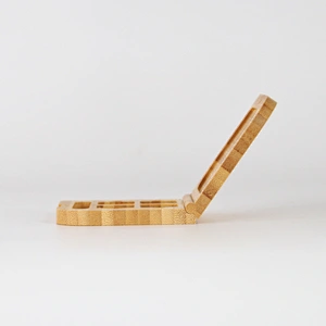 Custom Logo Foldable Empty Wooden Palette Elegant Eye Shadow Packaging Box