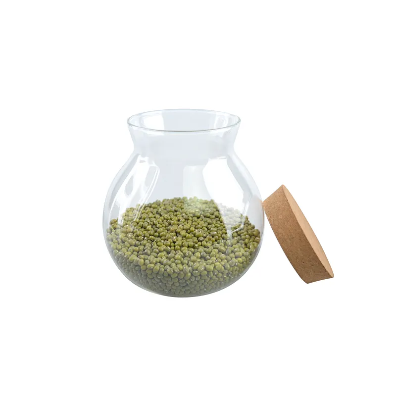 Borosilicate clear food storage jar
