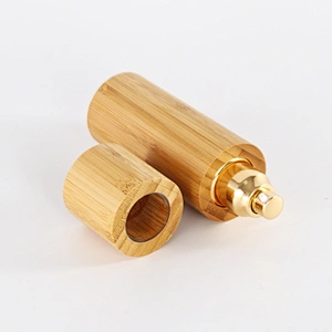 Wholesale high quality bamboo pump sprayer bottle for skincare