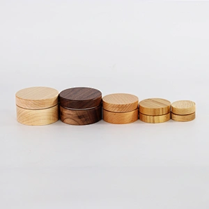 Wooden Empty Cosmetic Skin Cream Jar Wholesale