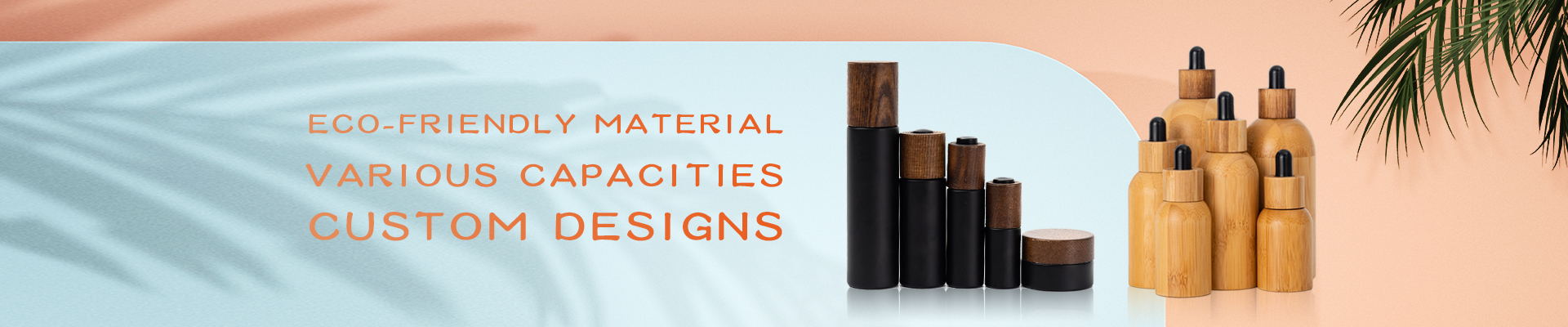 Custom Design Bamboo Cosmetic Jars