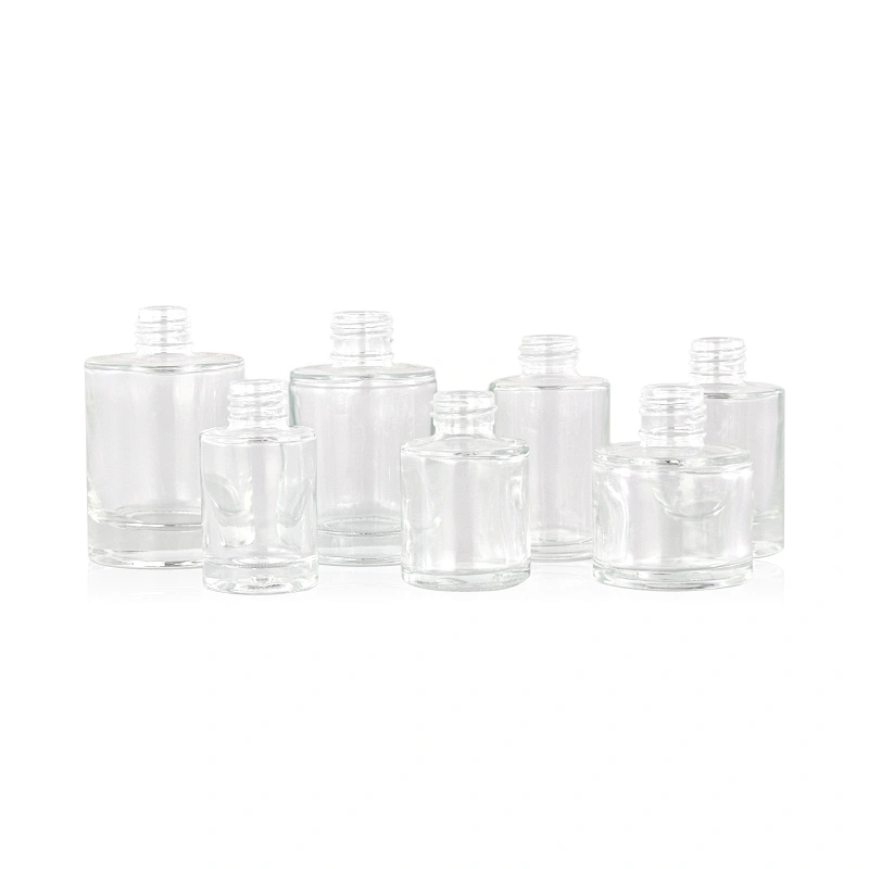 Wholesale 15ml 20ml 30ml 50ml Empty Clear Cosmetic Glass Essential Oil Dropper Bottles with Bamboo lids