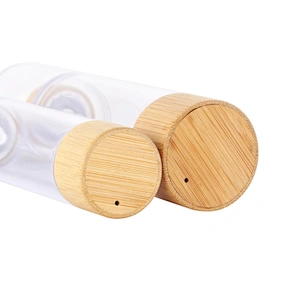 Eco-friendly 15ml 30ml 50ml 100ml Hot Sale Plastic Dispenser Lotion Pump Airless Bottle with Bamboo Pump bottle