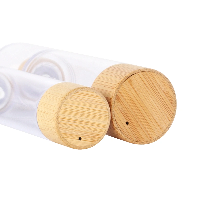 Eco-friendly 15ml 30ml 50ml 100ml Hot Sale Plastic Dispenser Lotion Pump Airless Bottle with Bamboo Pump bottle