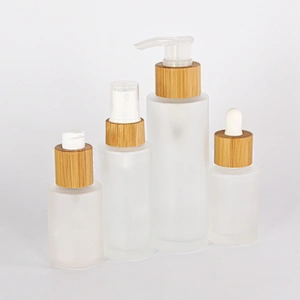 Wholesale new style luxury 30ml 50ml 100ml refillable frosted glass cosmetic mist spray toner bottle