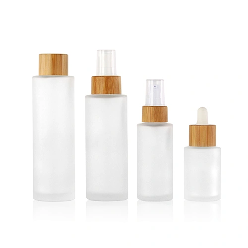 Bamboo Middle Cover Bulk Serum Bottles with Dropper Wholesale