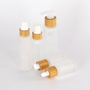 Wholesale new style luxury 30ml 50ml 100ml refillable frosted glass cosmetic mist spray toner bottle