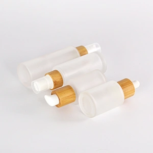 Wholesale new style luxury 30ml 50ml 100ml refillable frosted glass cosmetic mist spray toner bottle