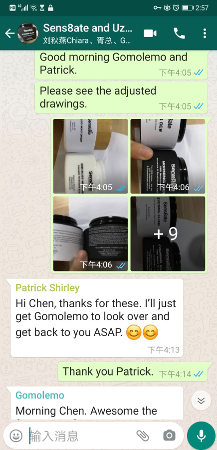 communications with customer