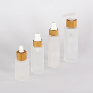 Wholesale new style luxury 30ml 50ml 100ml refillable frosted glass cosmetic mist spray toner bottle