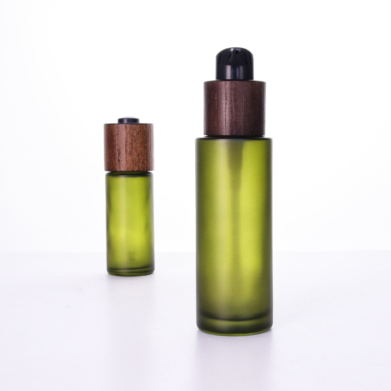 Bamboo Cap Cosmetic Serum Bottles Wholesale