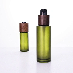 Bamboo Cap Cosmetic Serum Bottles Wholesale