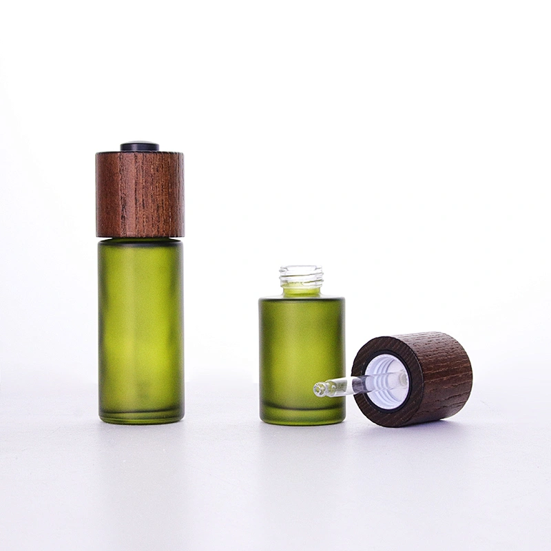 Bamboo Cap Cosmetic Serum Bottles Wholesale