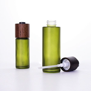 Bamboo Cap Cosmetic Serum Bottles Wholesale