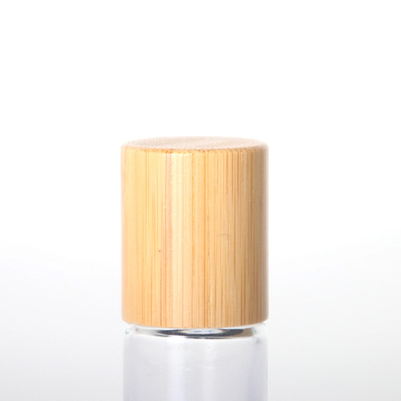 10ml Roll On Glass Bottle with Bamboo Lid