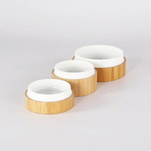 10g 30g Bamboo Cosmetic Cream Bottle and jars