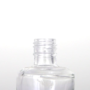 15mL Empty Bamboo Lid Nail Polish Glass Bottle with Brush