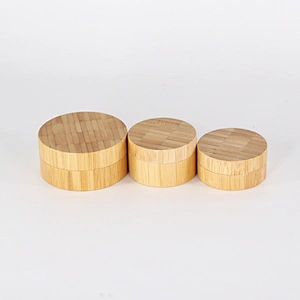 10g 30g Bamboo Cosmetic Cream Bottle and jars