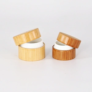Empty 50g Bamboo Cream Jar with Bamboo Lid