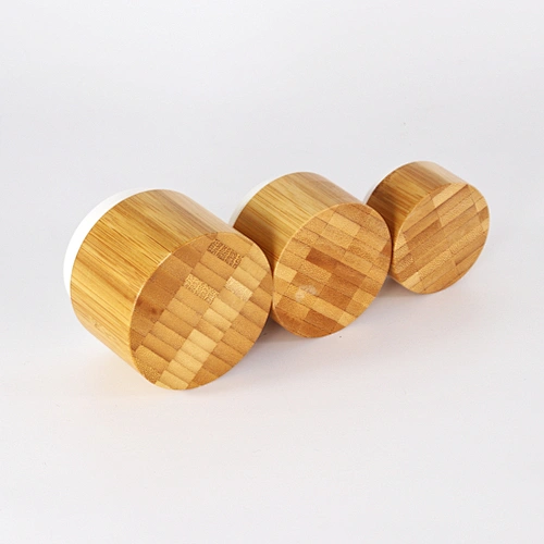 Wholesale Empty Bamboo Cosmetic Packaging Cream Jars