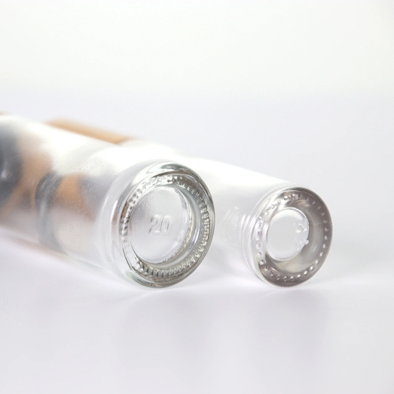 10ml Roll On Glass Bottle with Bamboo Lid