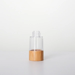 30mL Lotion Essential Oil Glass Vials with Bamboo Lid Wholesale