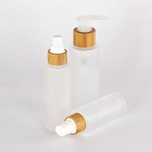 Bamboo Collar Frosted Sprayer Toner Bottle