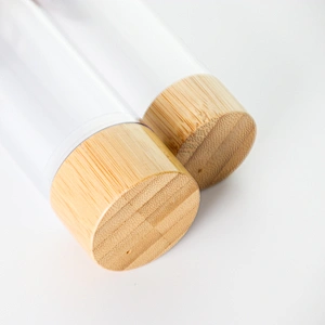 30mL Lotion Essential Oil Glass Vials with Bamboo Lid Wholesale