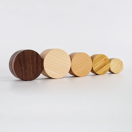Wooden Bamboo Cosmetic Cream Container Jars for Travel Wholesale