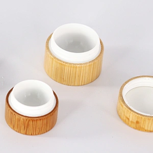 Empty 50g Bamboo Cream Jar with Bamboo Lid