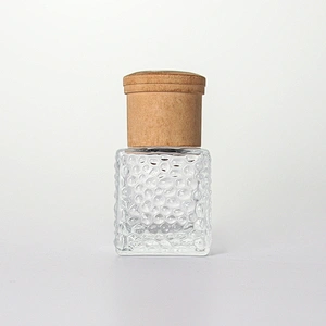 Empty Aromatherapy Shiny Reed Diffuser Bottle with Cork Lid