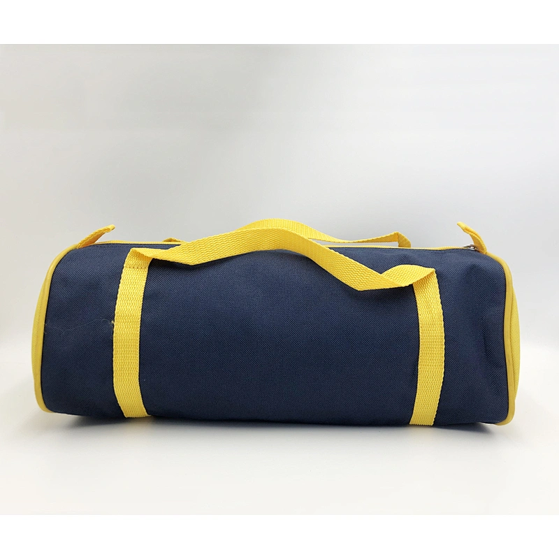 Round gym sport bag with handles