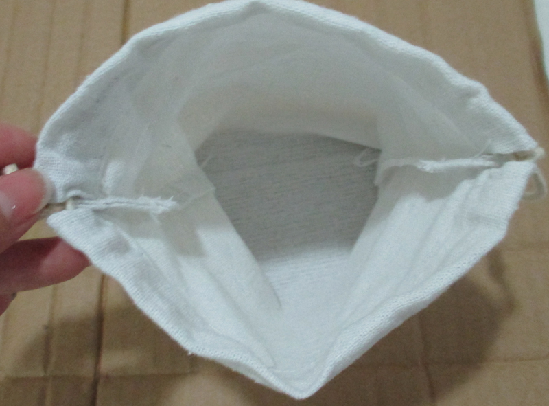Custom polycotton drawstring bag pouch