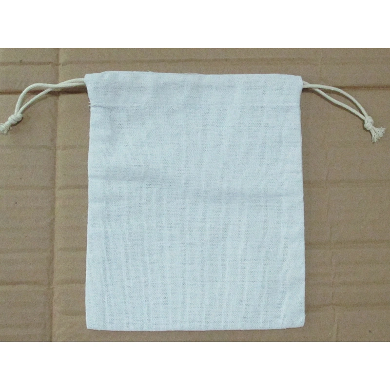 Custom polycotton drawstring bag pouch