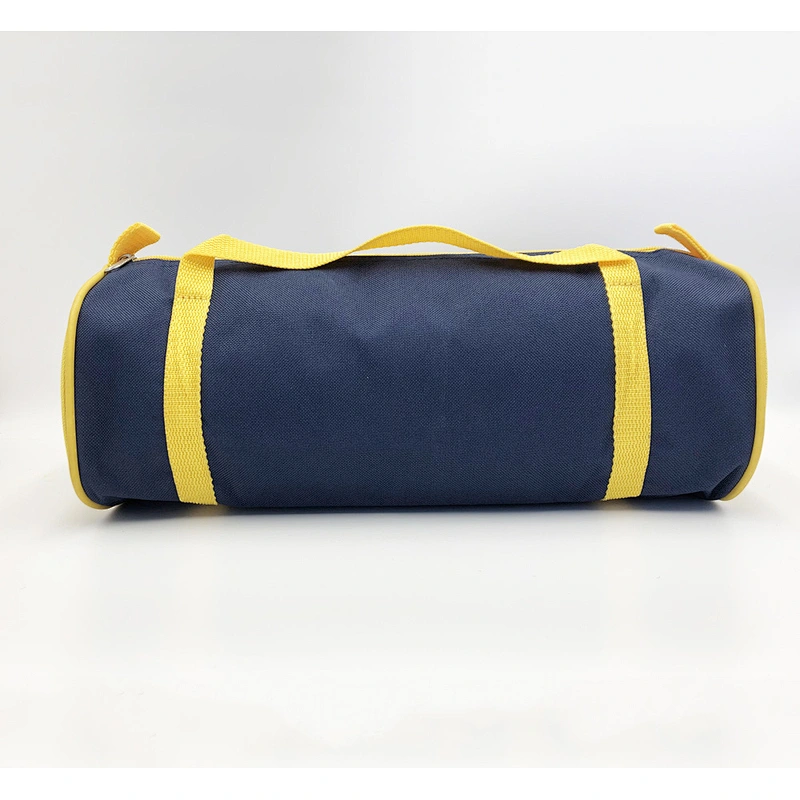 Round gym sport bag with handles