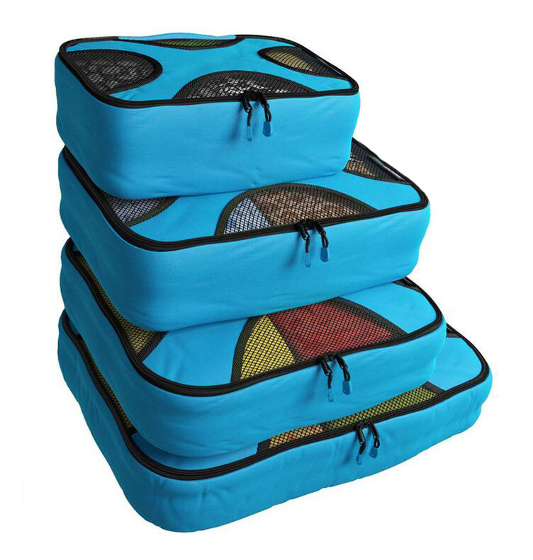 Professional make up bag pack cube travel organizer with company logo