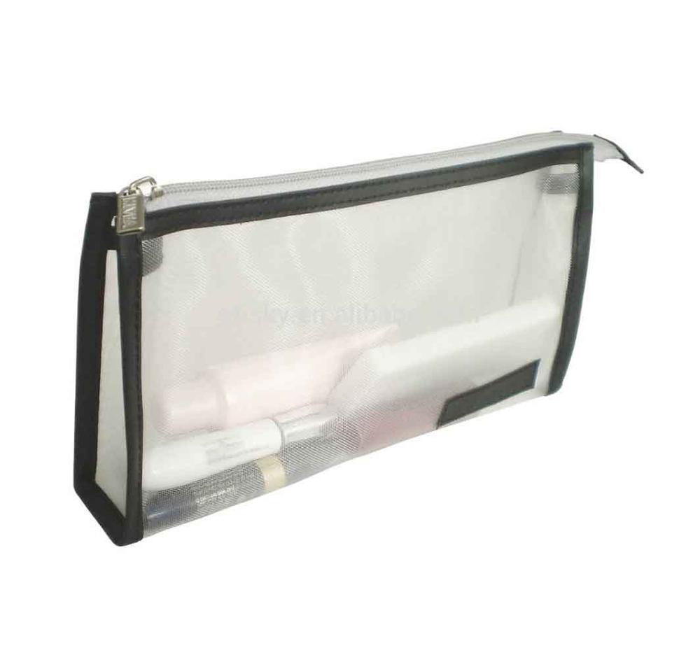 Custom net mesh make up bag